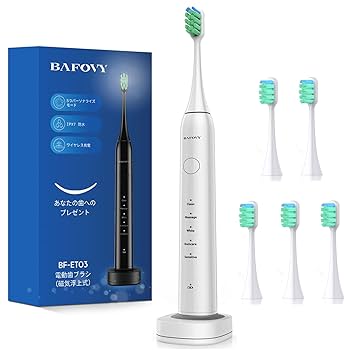 Amazon.co.jp: 電動歯ブラシ BAFOVY 音波歯ブラシ ソニック 5